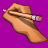 Hand writing a request icon