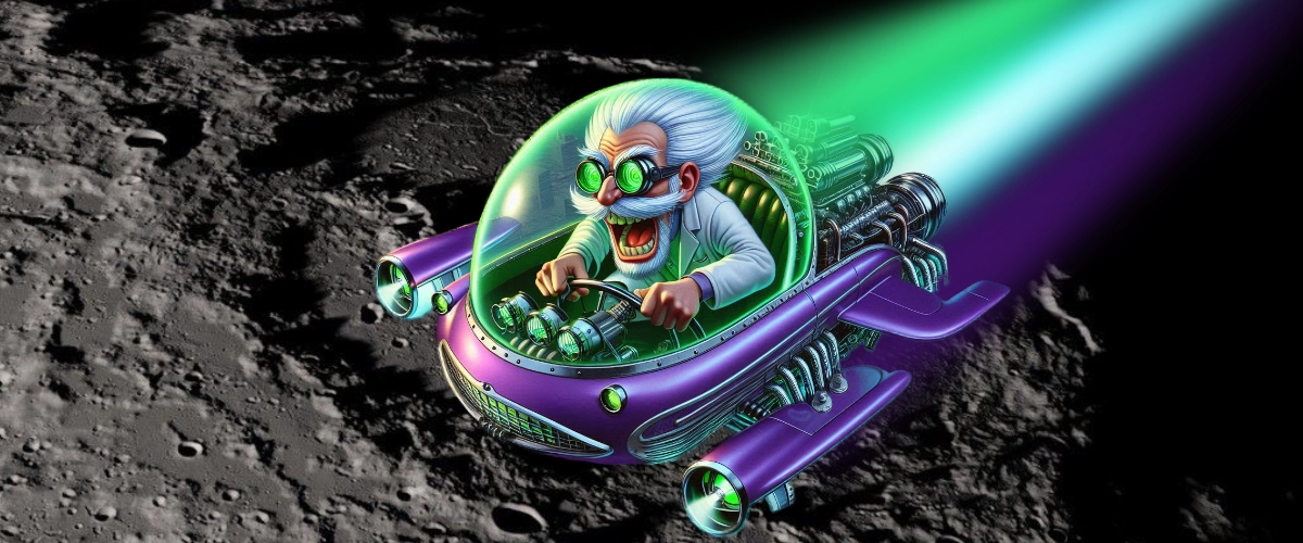 Doctor Sinister Flys Over The Moon