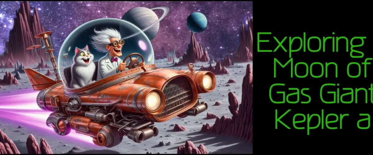 Professor Arnbuckle and Frankie explore one of the moons of gas giant Kepler-A