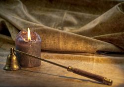 lit candle