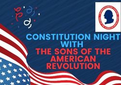 Constitution Night with the Sons of the American Revolution