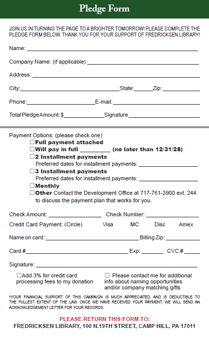 pledge form