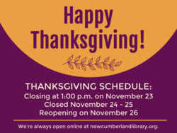 Thanksgiving Hours