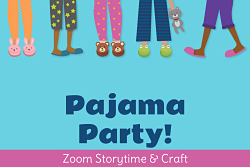 Legs and feet in pajamas and slippers
