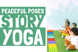 Children attending a yoga class
