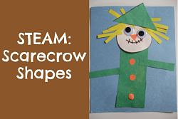Scarecrow made from shapes