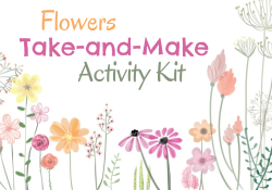 Spring Flowers with text "Take and Make"