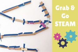 Image of cardboard tube design on wall 