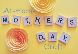 Scrabble Tiles spelling out Mother's Day