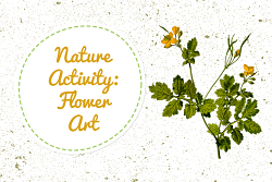 Flower with words Nature Activity Flower Art
