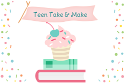 cupcake and sprinkles with book