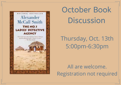 "October 2022 Book Club - No. 1 Ladies' Detective Agency"