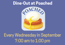 Poached logo with time of dine-out