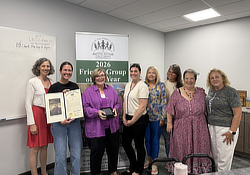 Friends of the Library with their award