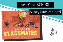 "We Don't Eat Our Classmates" book jacket and text
